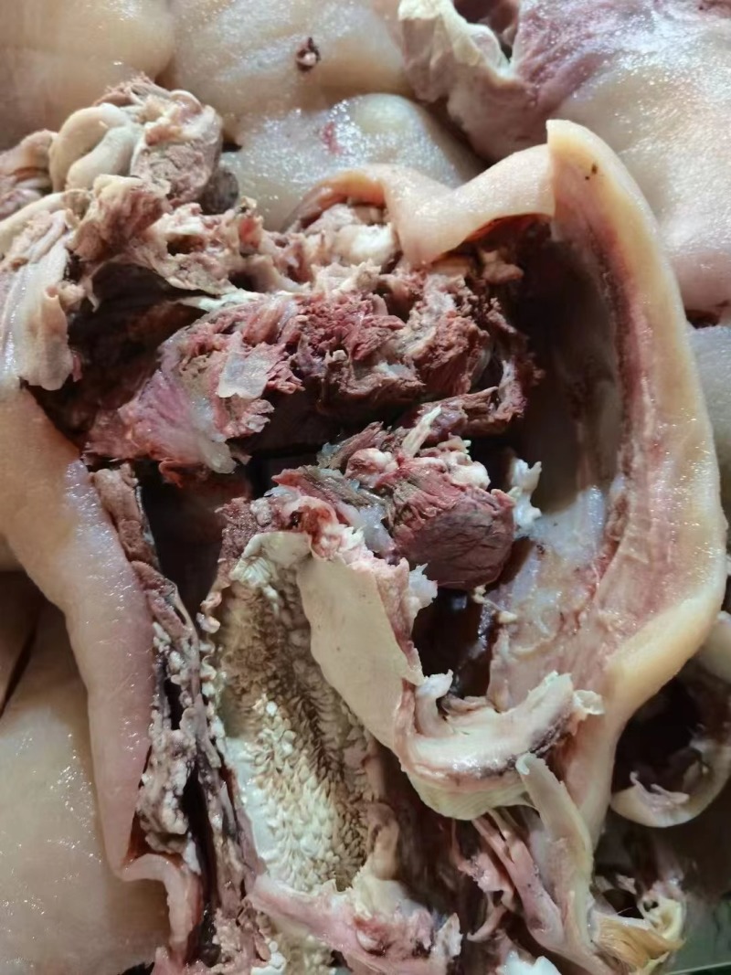 牛头肉清真牛头肉，全熟牛头肉，50斤起发货！水采毛
