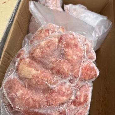 龙大猪肉肠20斤一件，4袋，5斤纯肉肠，动物肠衣