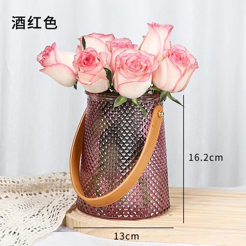 玻璃水培花瓶，鲜花插花花瓶摆件