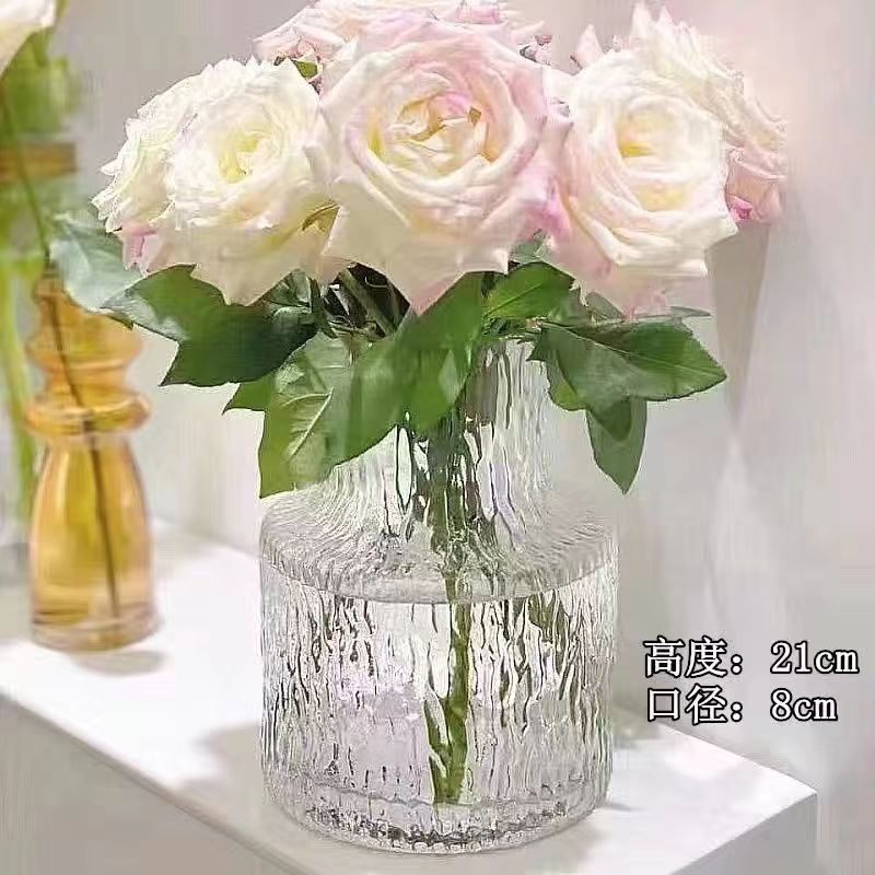 玻璃水培花瓶，鲜花插花花瓶摆件