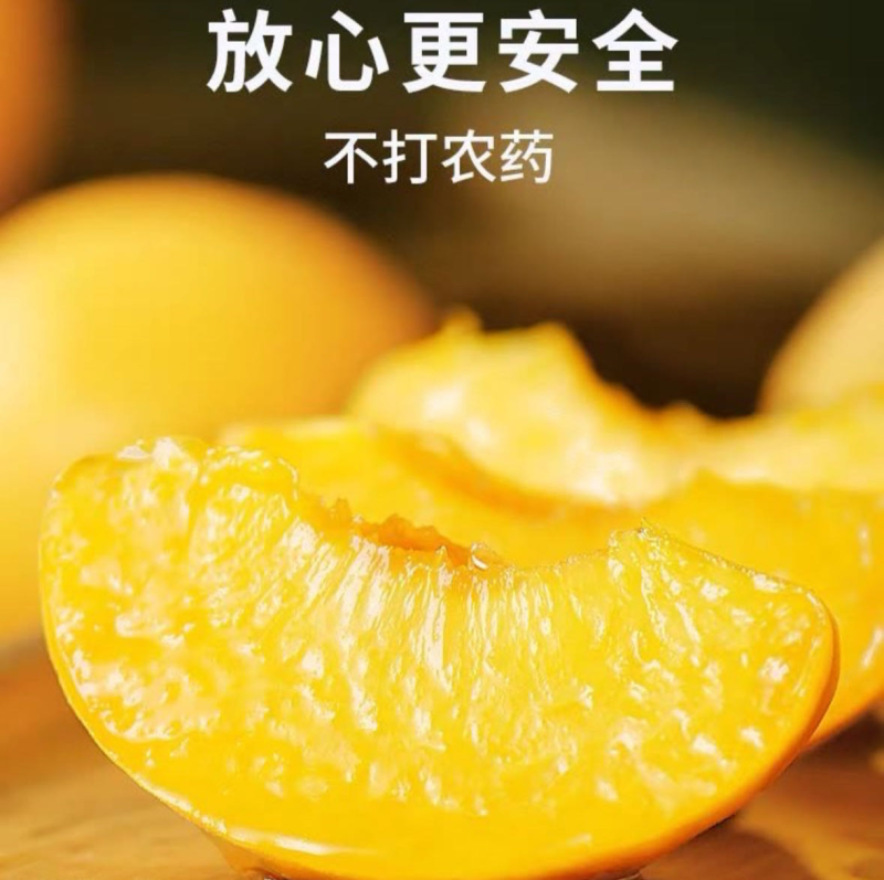 湖北锦绣黄桃当季水果脆甜多汁（现摘现发果园直销）