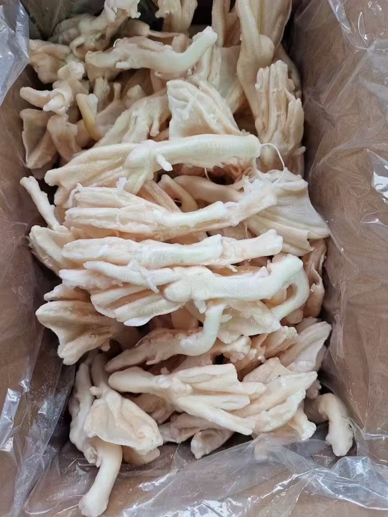 去骨鸭爪全去骨爪去箱子一箱9斤薄冰鸭掌货火锅食材包邮