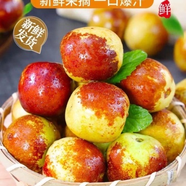 大荔精品冬枣，自家种植，支持一件代发，一箱5斤
