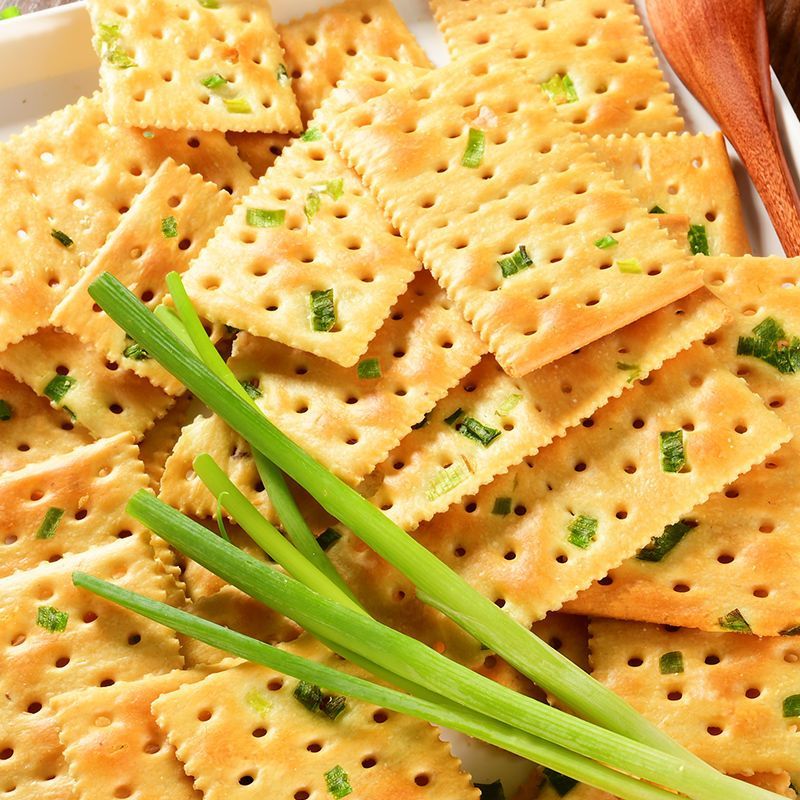 无蔗糖香葱苏打饼干早餐咸味饼干办公零食代餐点心批发包邮