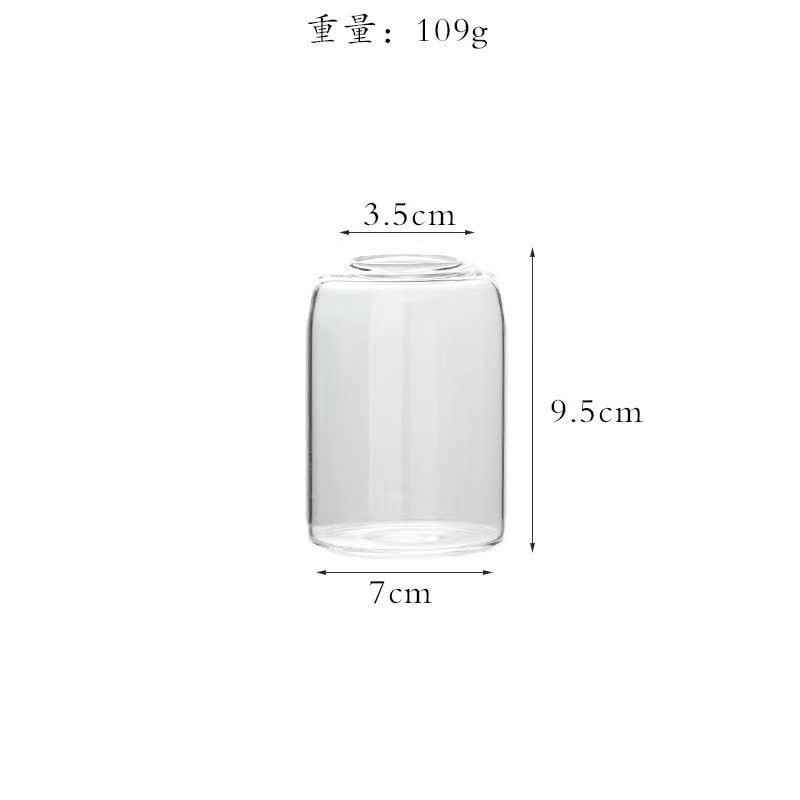 热销透明圆柱圆身玻璃花瓶欧式简约玻璃花插