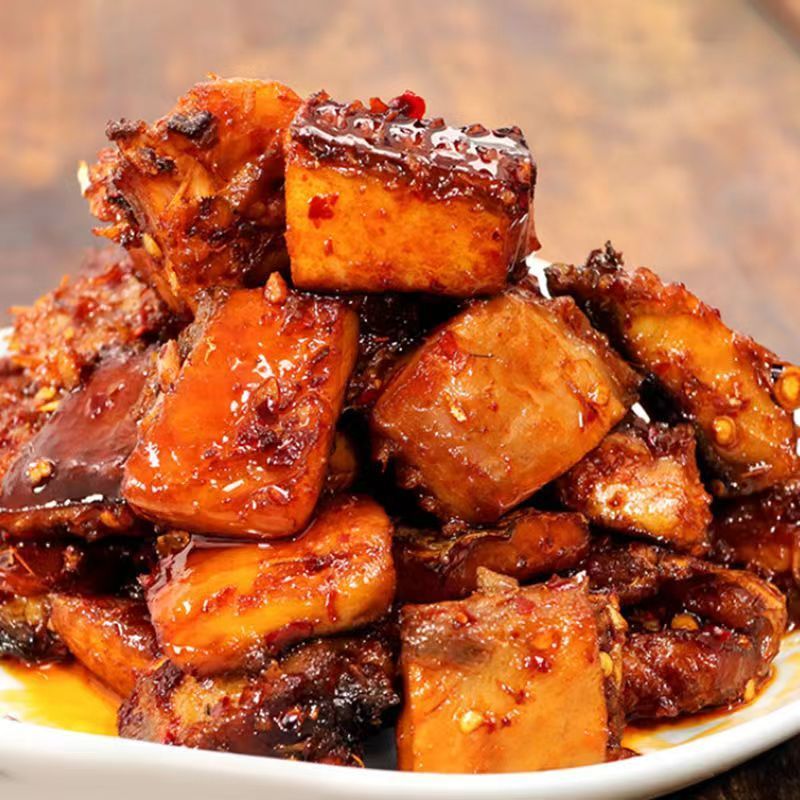 湖南特产香辣鱼排农家自制腊鱼块熟食腊鱼小吃鱼仔下饭菜即食休闲
