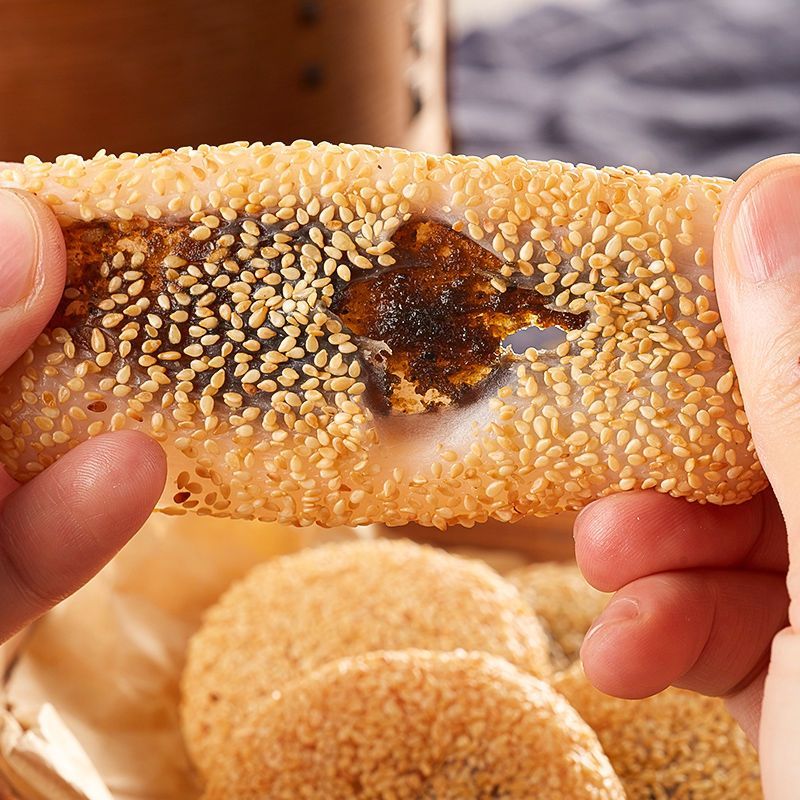 糯米糍粑芝麻爽麻薯团子老人吃的零食糯叽叽糕点软糯老式整箱批发