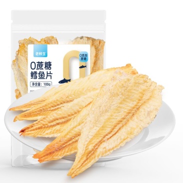老鲜生0蔗糖鳕鱼片***淀粉大片真鳕鱼片鱼干海味特产零食鱼肉