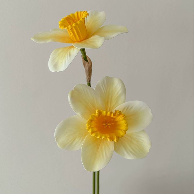 高级仿真花水仙花ins假花仿真花摆设装饰摆件客厅餐桌花束拍照