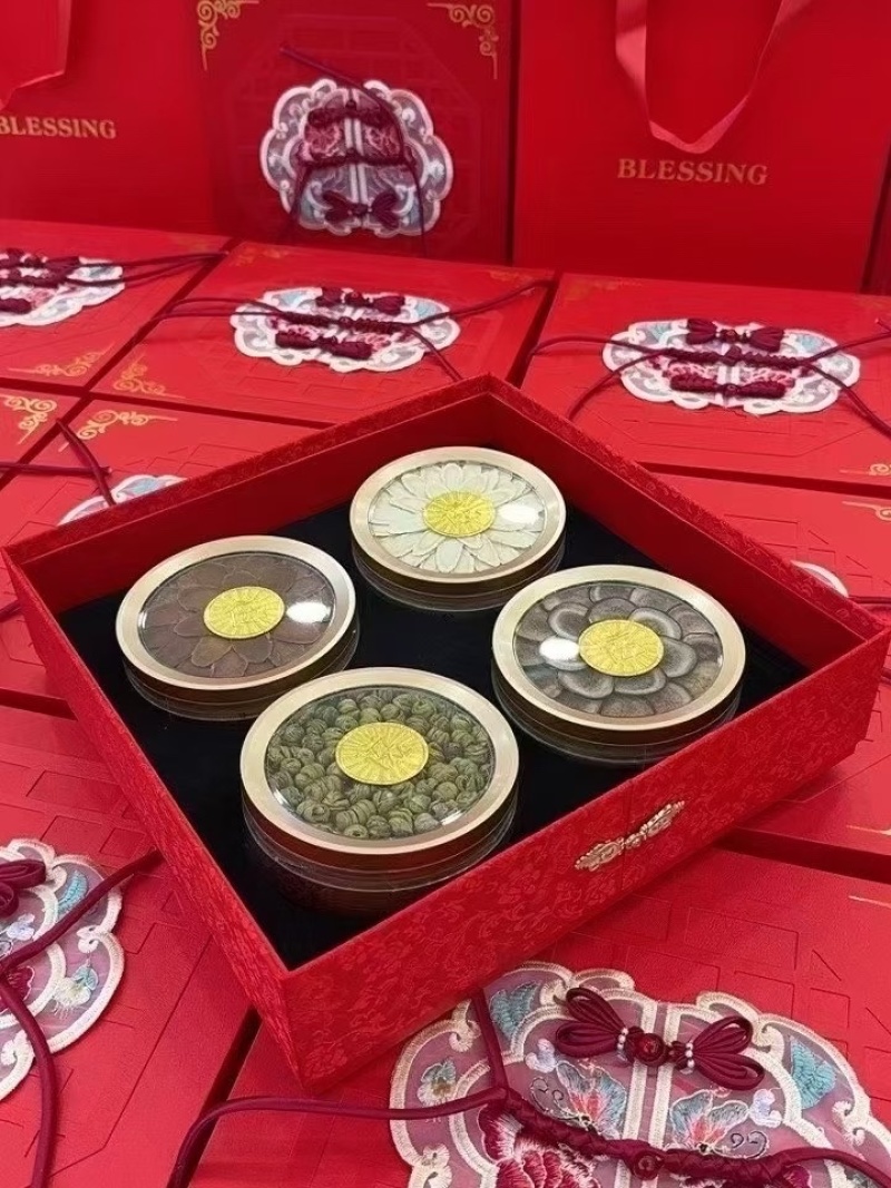 四宝礼盒中秋四拼礼盒多拼礼盒