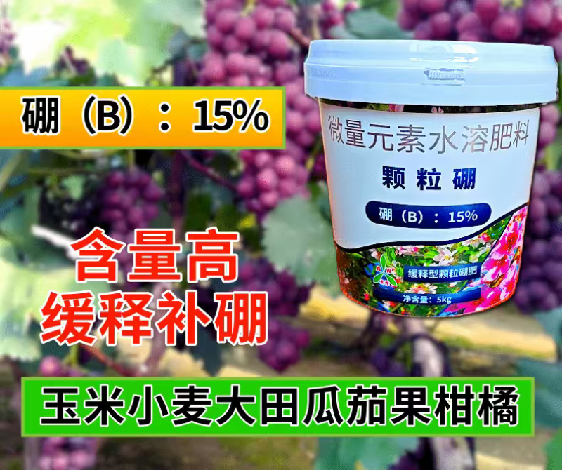 奥丰颗粒硼缓释肥促花促果提高座果率防裂增重农用撒施底肥