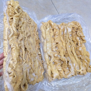 纯干熟肥肠，预煮大肠，去油85-90%，熟大肠，颜色好