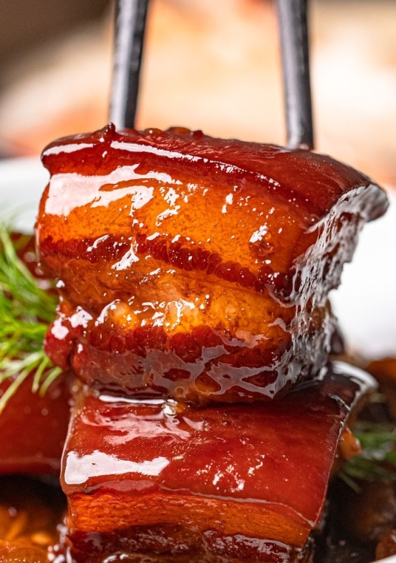 红烧肉稻香肉**烧肉老上海味道蒸五分钟加热收汁即可