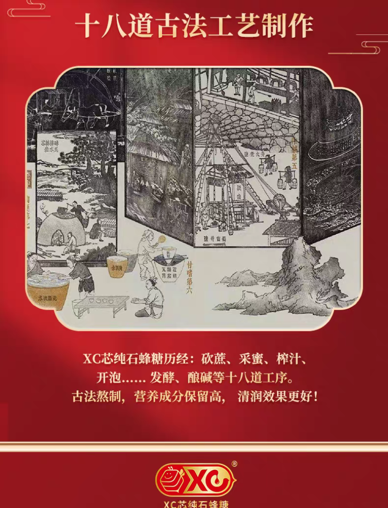 ⅩC芯石蜂糖燕窝伴侣专用糖小包100盒箱批发