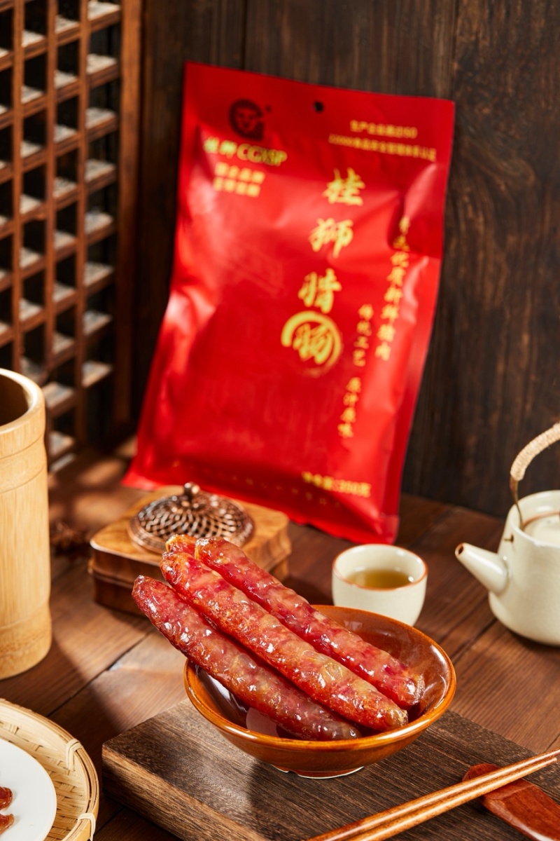 广式腊肠，新鲜土猪肉加工腊肠，味道鲜美可口，一手货源