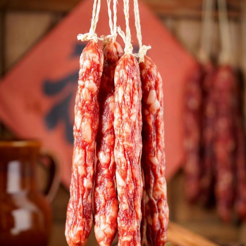 广式腊肠，新鲜土猪肉加工腊肠，味道鲜美可口，一手货源