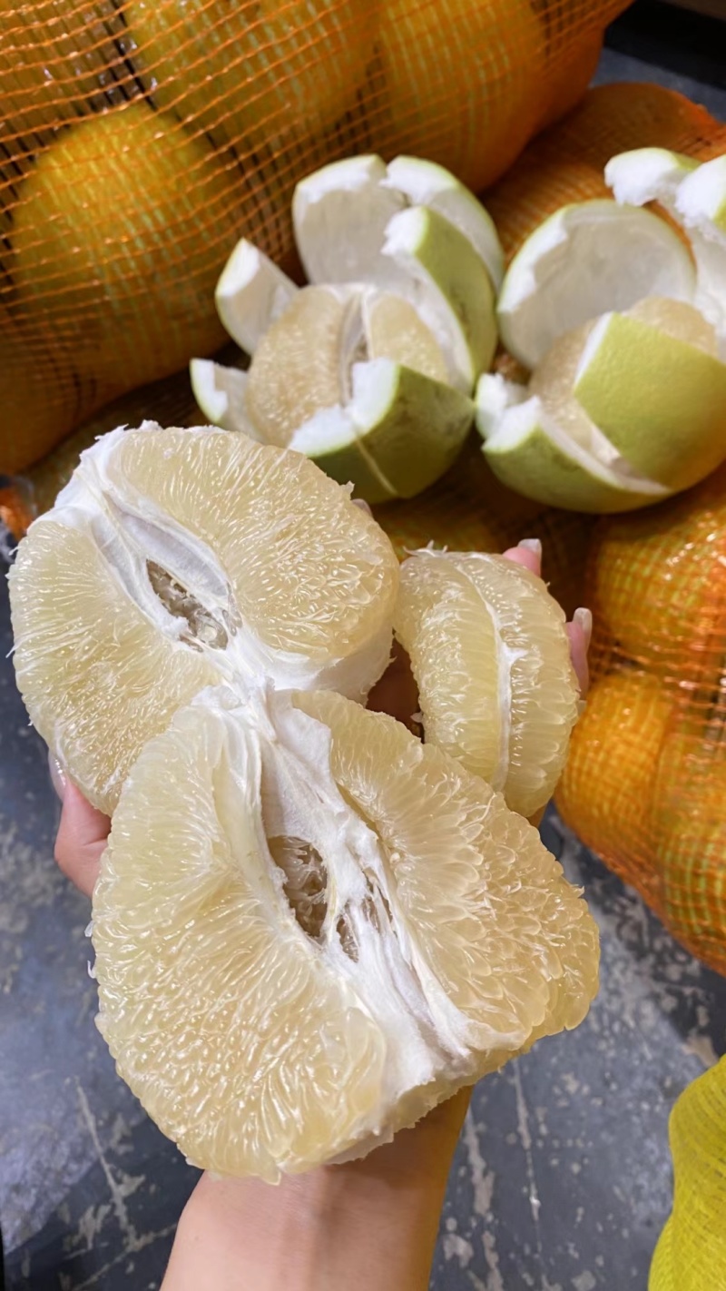 傣柚东试早青柚皮薄肉厚多汁整车发货一件代发