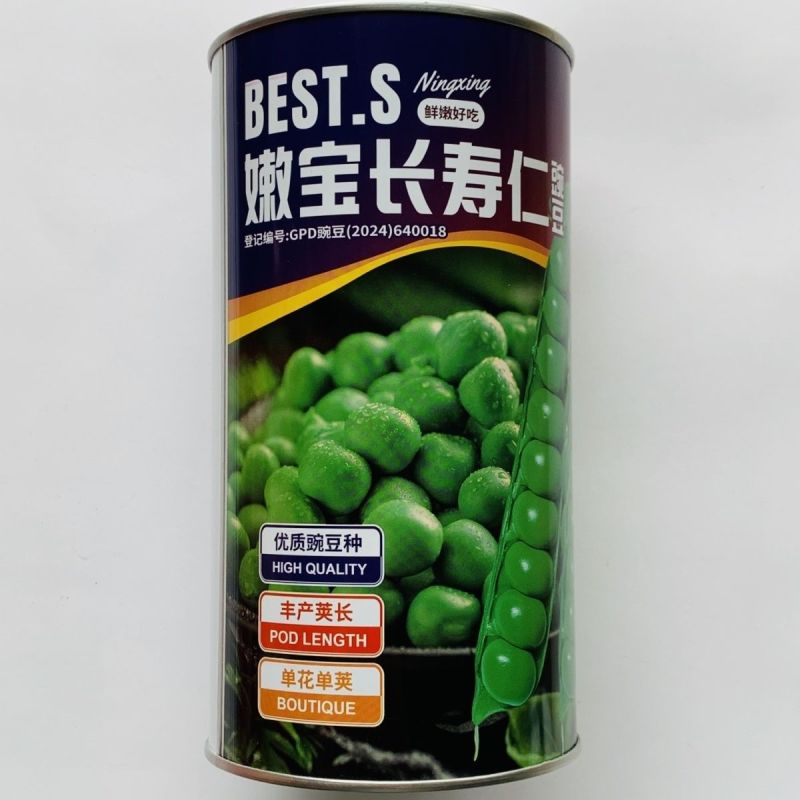 嫩宝长寿仁豌豆种子蔓生白花单荚甜豌豆种子豆荚粗大圆厚春秋