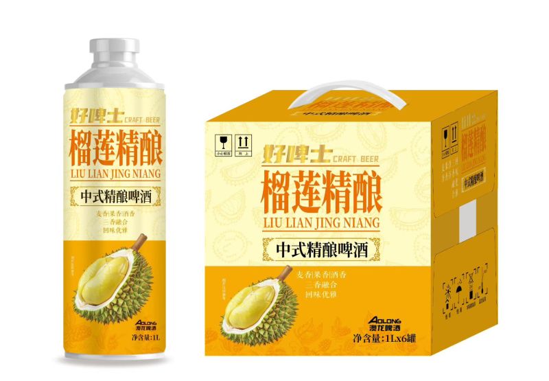 新疆奶皮子啤酒，750毫升4罐礼盒装，750*6罐标箱。