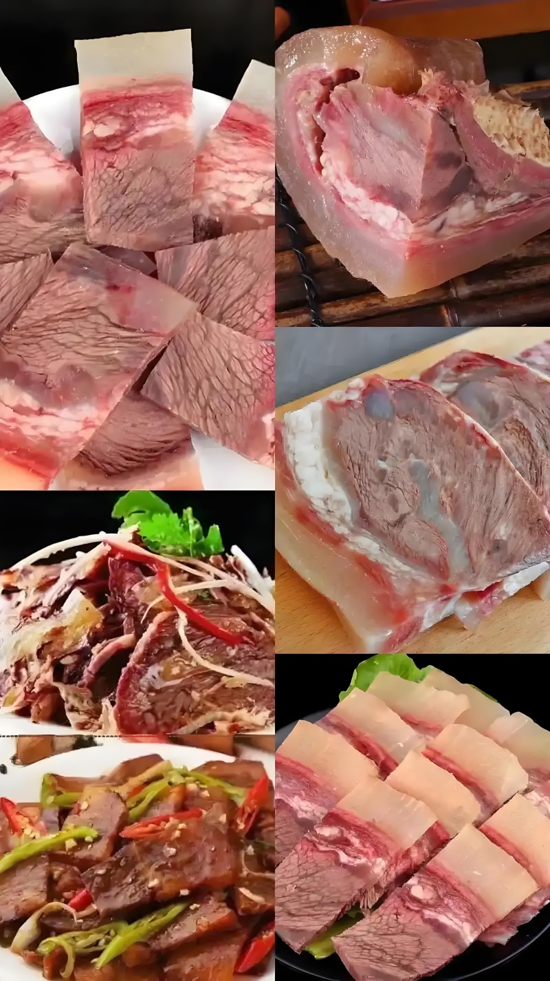 全熟牛头肉清水煮全熟去骨牛头肉精修去油去淋巴
