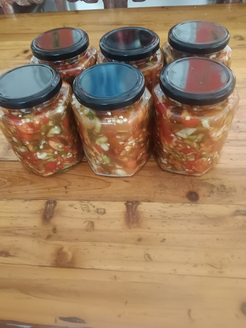 自家种的辣椒系列，手工剁椒，辣酱