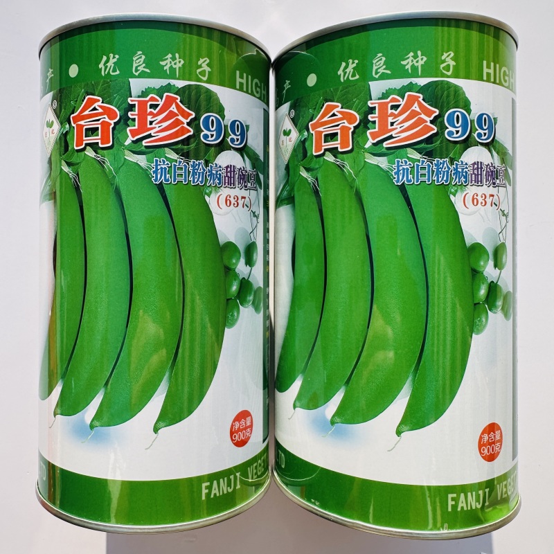 台珍99抗白粉病甜豌豆种子早生水果豌豆种子糖度高基地播种