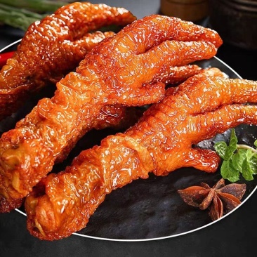 【40只虎皮凤爪】虎皮凤爪卤味鸡爪熟食香辣批发整箱休闲零