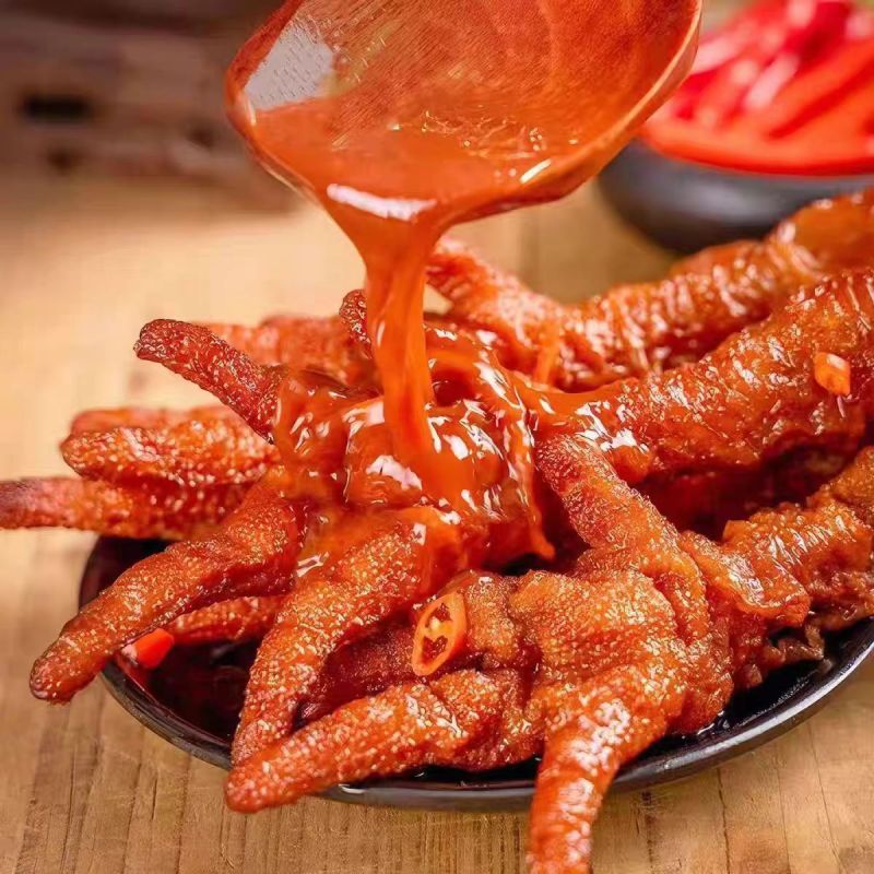 【40只虎皮凤爪】虎皮凤爪卤味鸡爪熟食香辣批发整箱休闲零