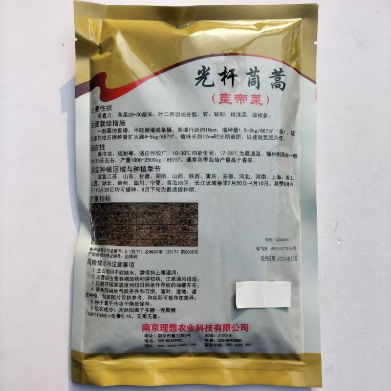 浓香光杆茼蒿种子四季播浓香小叶光杆茼蒿种子蔬菜种子