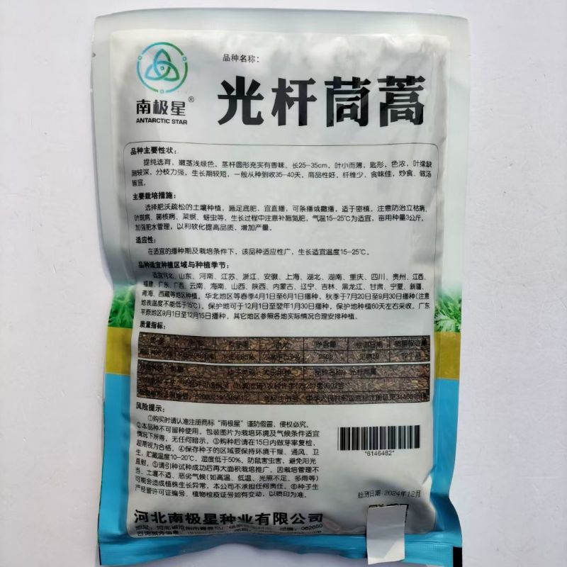浓香光杆茼蒿种子四季播浓香小叶光杆茼蒿种子蔬菜种子