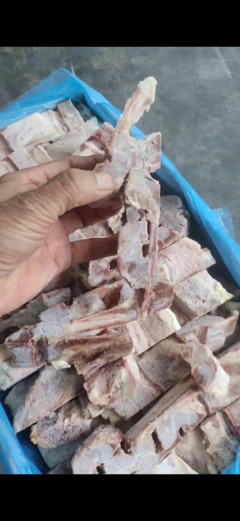 猪背骨切的排骨粒，猪背骨猪脊骨排骨粒