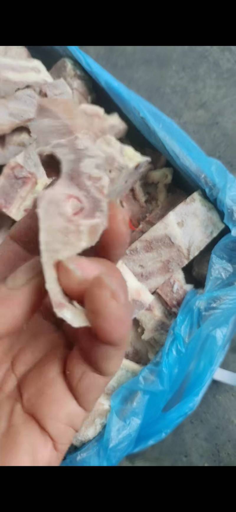 猪背骨切的排骨粒，猪背骨猪脊骨排骨粒