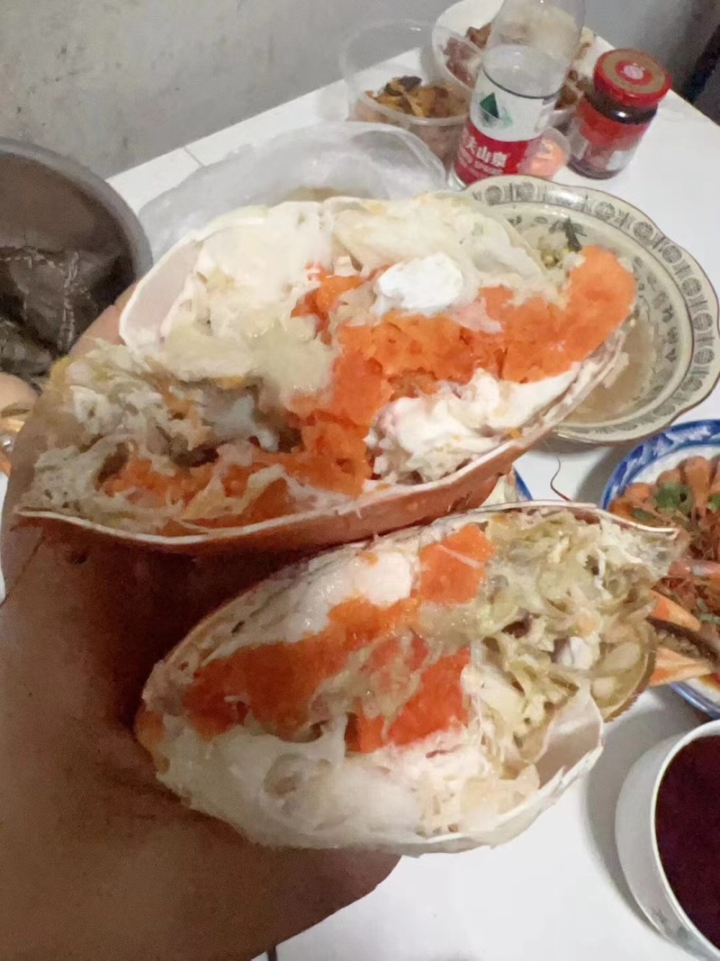 三门青蟹，母蟹中的红膏蟹！