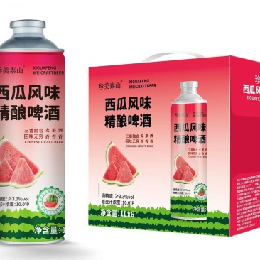 珍美泰山西瓜精酿啤酒