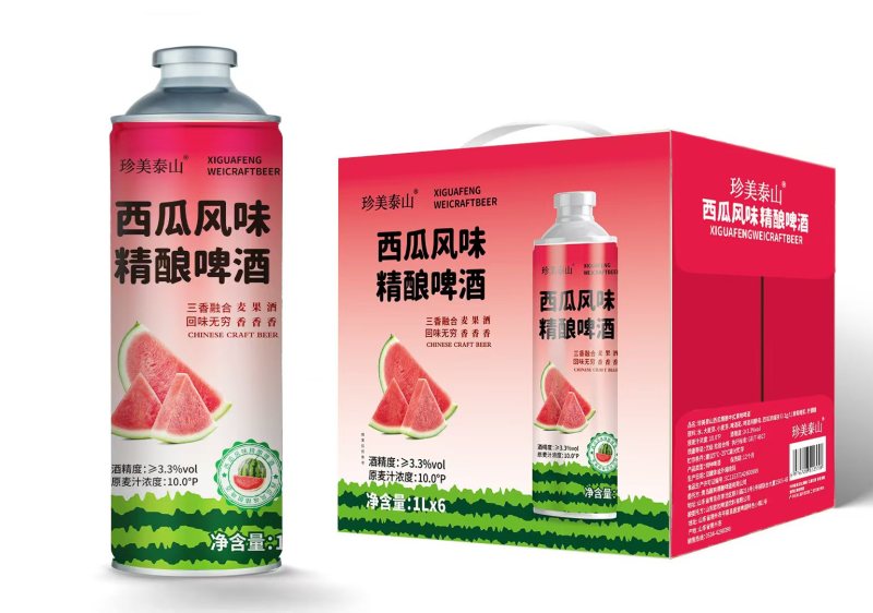 珍美泰山西瓜精酿啤酒