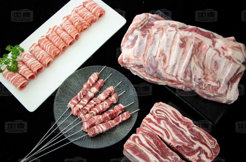 去骨羔羊排肉，适合穿串烧烤