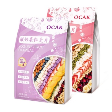 【2袋】麦片酸奶块水果408g*2包营养健康学生早餐