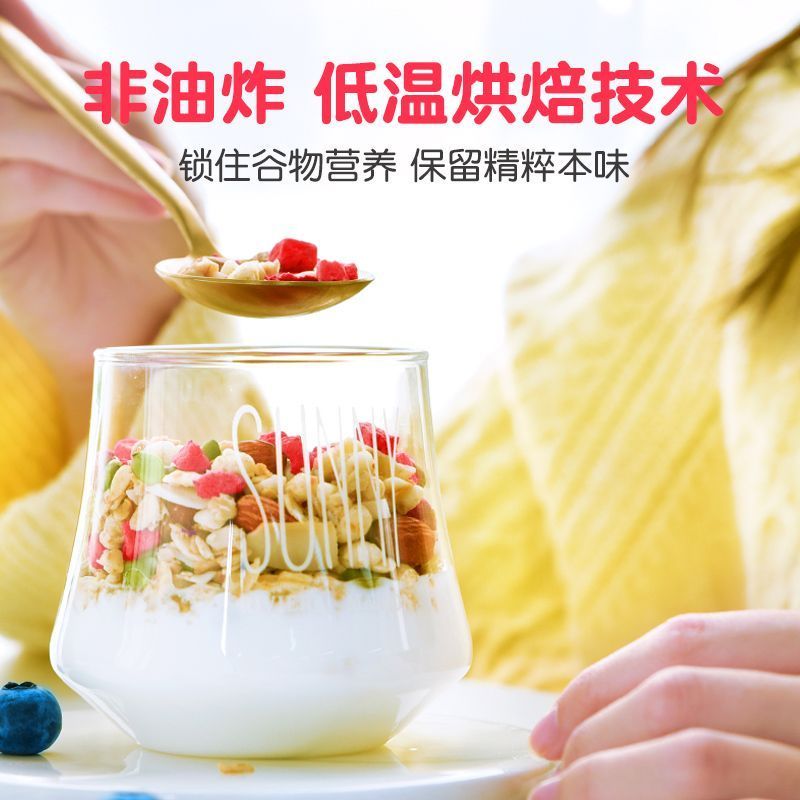 【2袋】麦片酸奶块水果408g*2包营养健康学生早餐