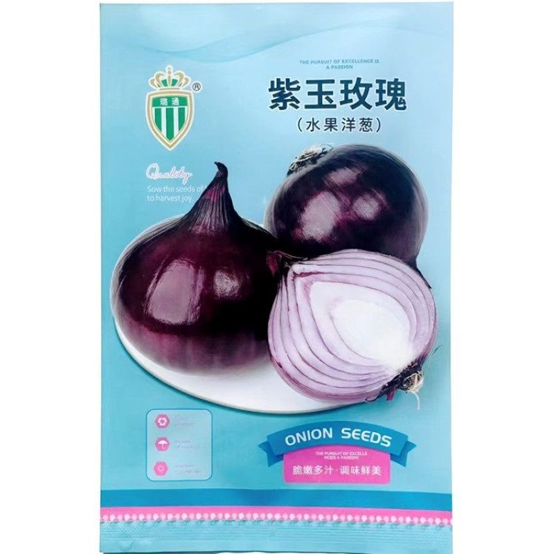 紫玉玫瑰水果洋葱种子中熟紫红洋葱种子辣味少有甜味洋葱圆葱