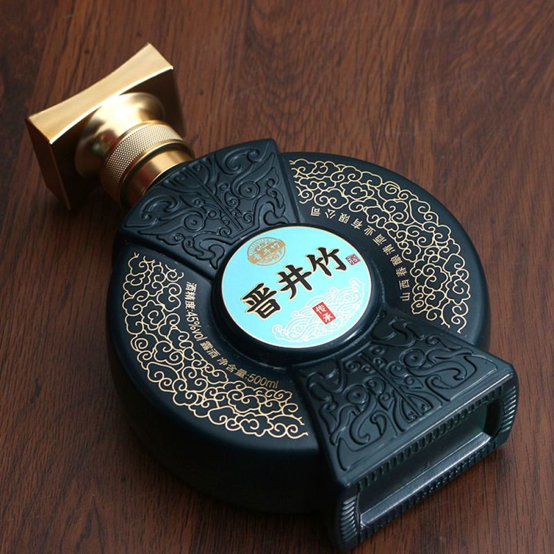 山西特产正宗竹酒45度晋井竹500mL*2瓶清香型礼盒酒送礼