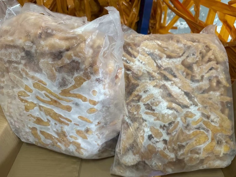 大号虎皮凤爪黄金炸凤爪半成品油炸卤菜火锅商用