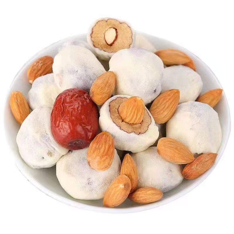 【净重发货】奶枣夹巴旦木解馋小零食网红奶枣奶球奶酪枣独立包装