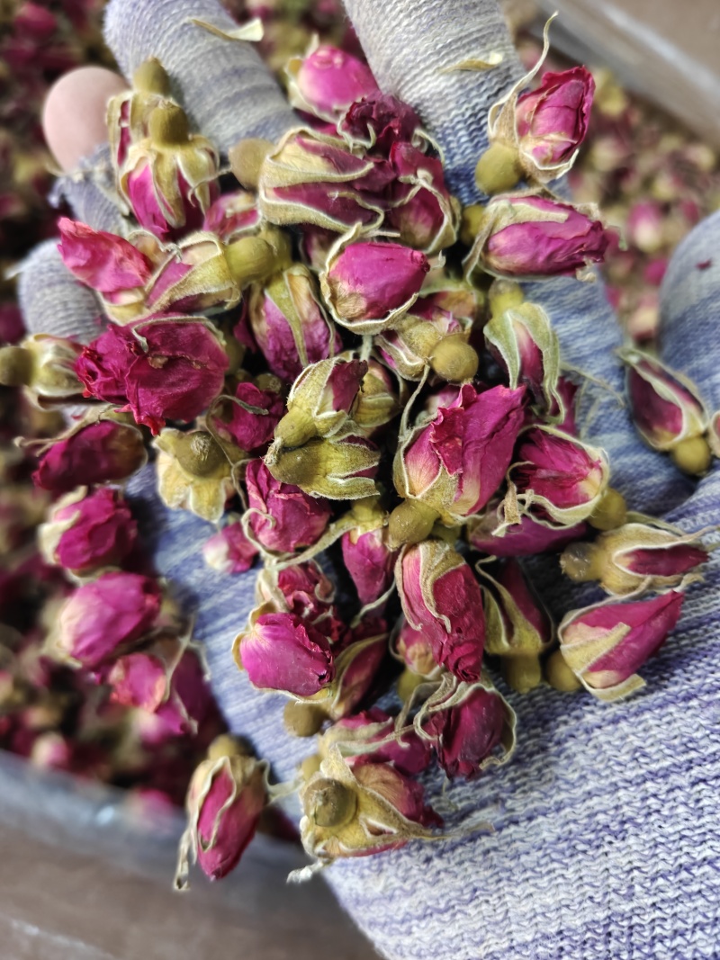 玫瑰金边玫瑰花选无硫花茶类关书药业批发中药材