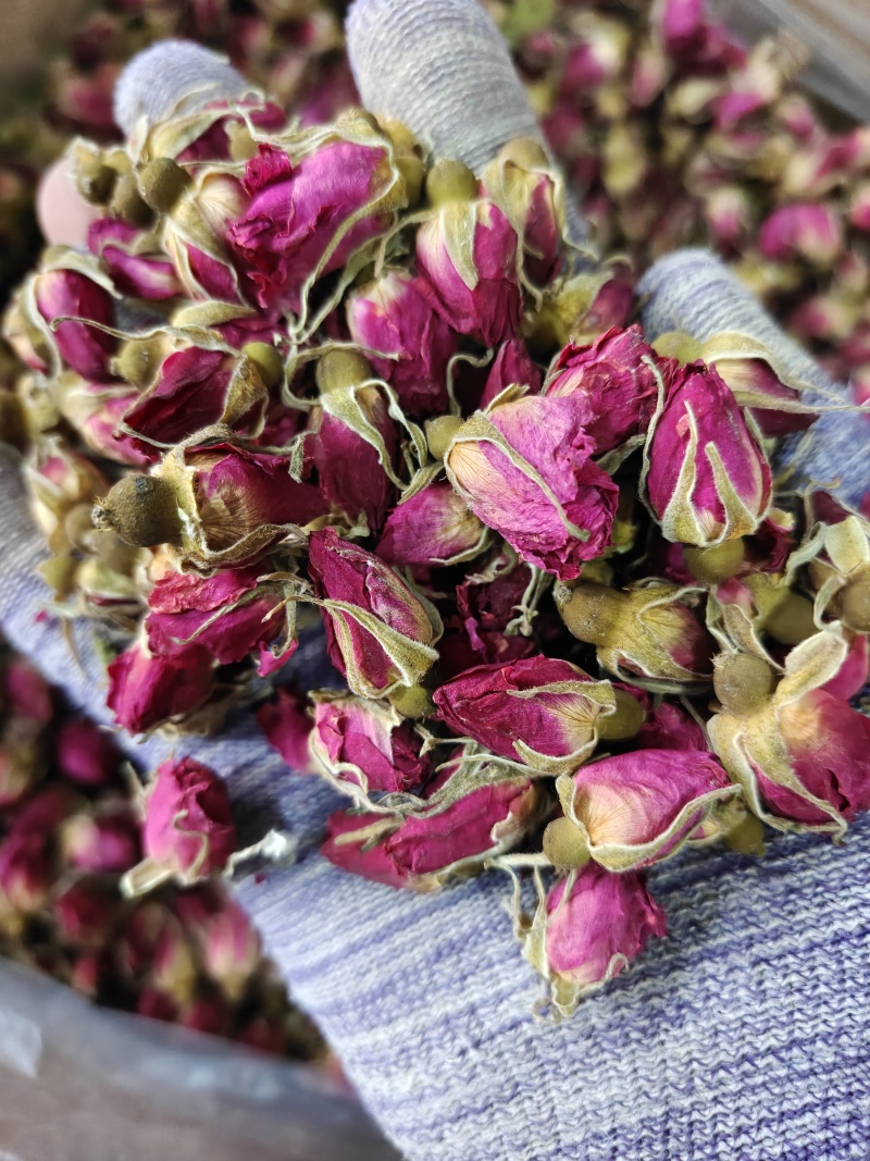 玫瑰金边玫瑰花选无硫花茶类关书药业批发中药材