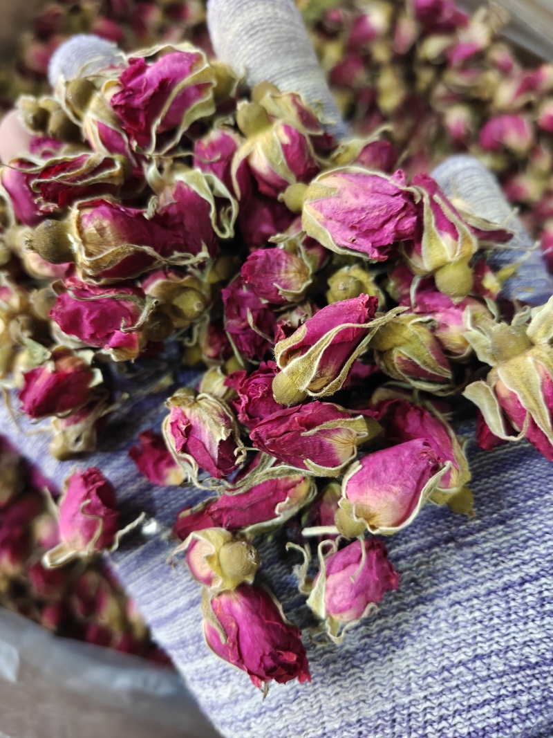 玫瑰金边玫瑰花选无硫花茶类关书药业批发中药材