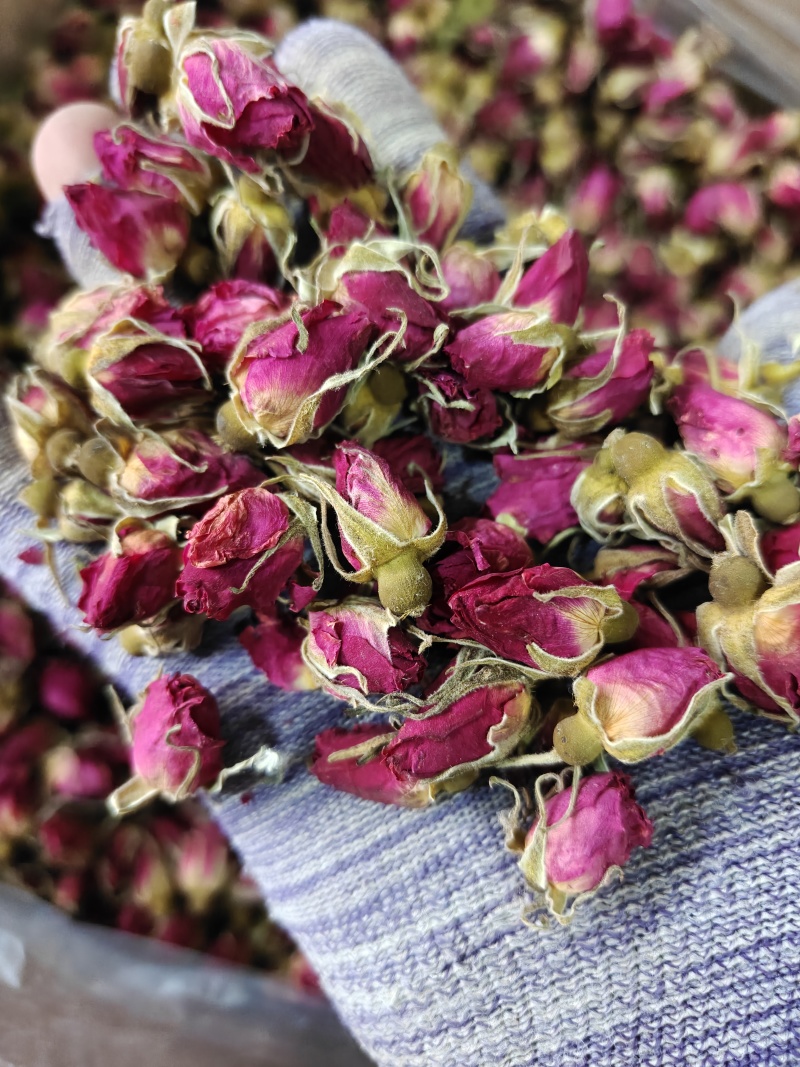 玫瑰金边玫瑰花选无硫花茶类关书药业批发中药材