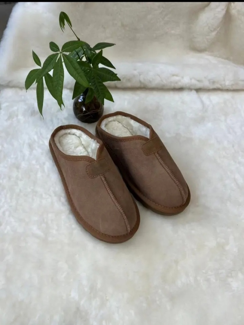 皮面一体拖鞋保暖拖鞋冬天必备