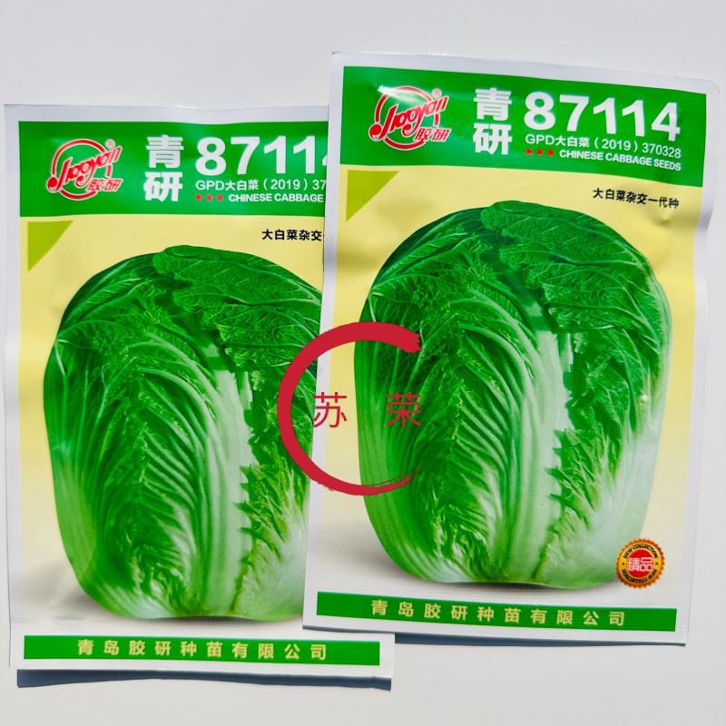 青研87114大白菜种子杂交抗病耐储运农家秋季播优