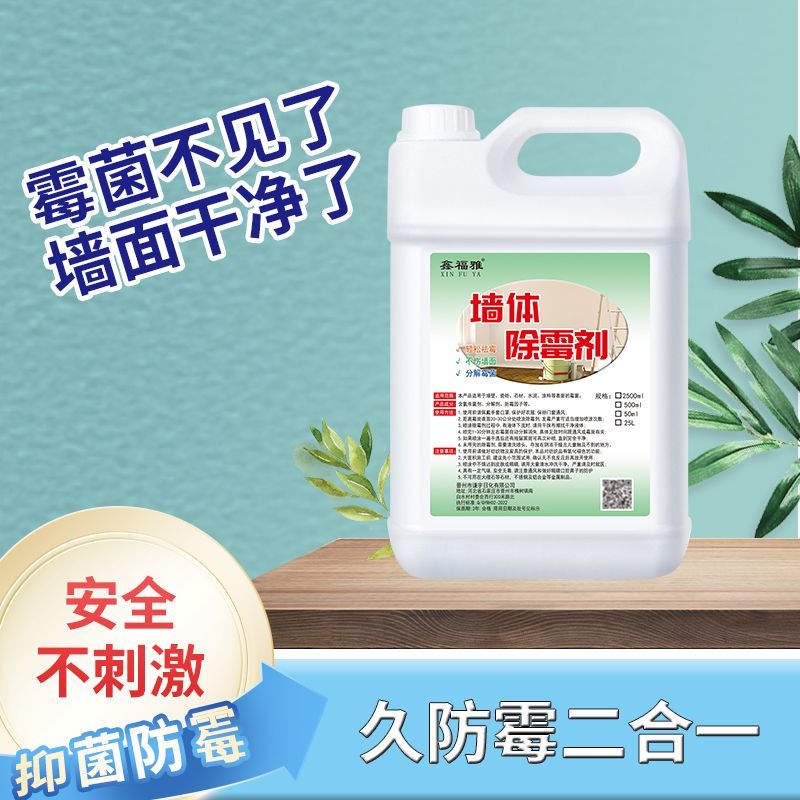强力高效墙体除霉剂厨房地板发霉去霉剂地下室白墙壁面修复去霉斑