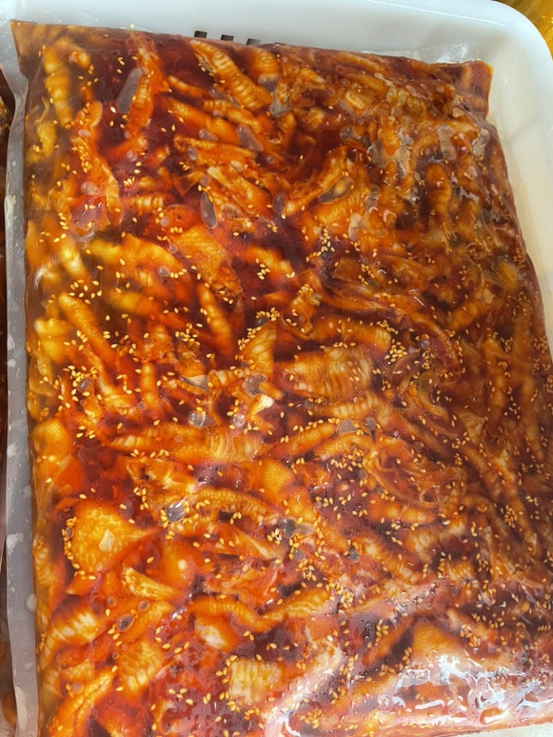无骨鸡爪双椒麻辣鸡爪小吃餐饮酒店去骨凤爪商用摆摊整箱批发
